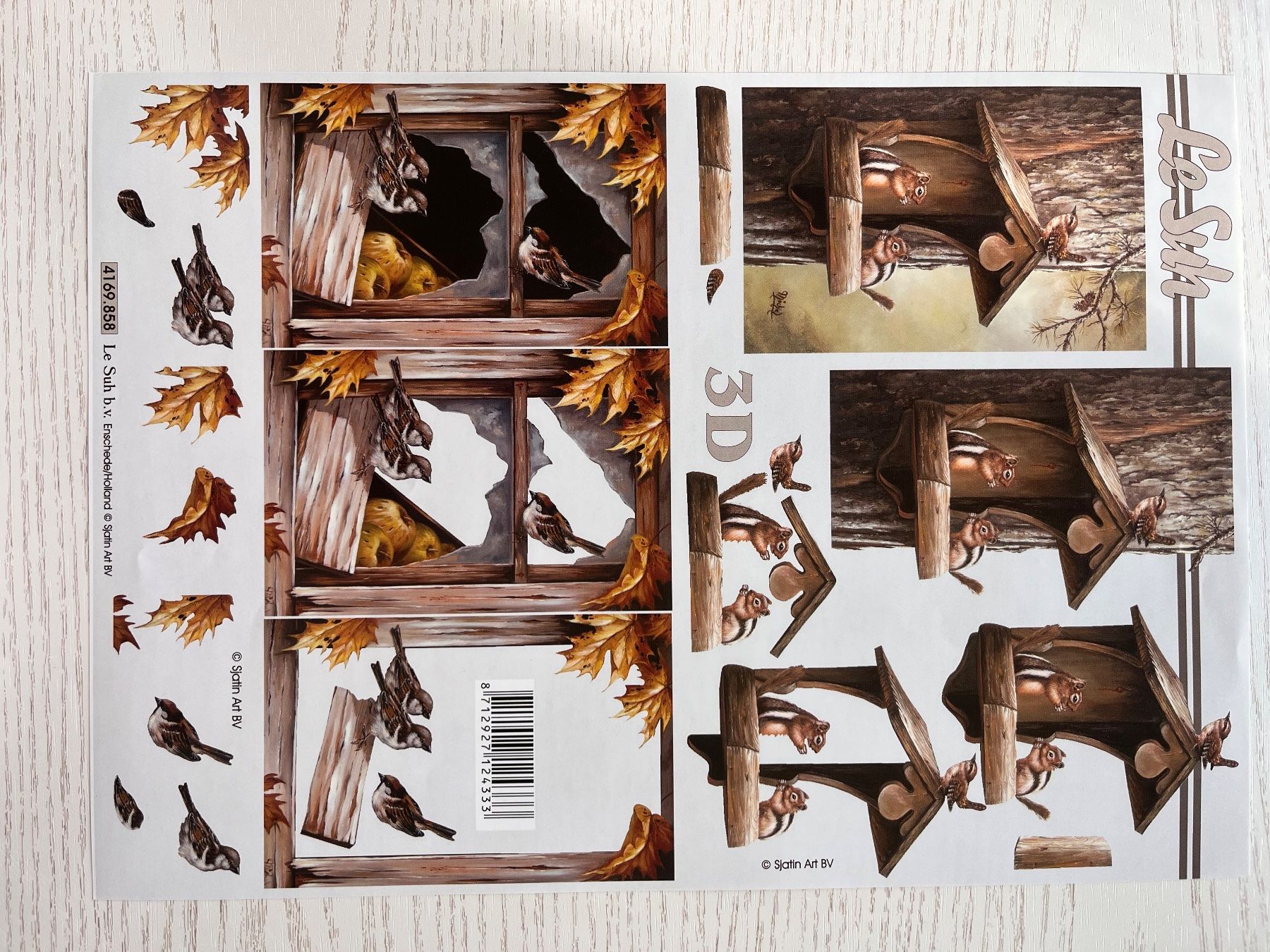 Kit bricolage: 1 Set Kartenbögen mit 10 Tier Designs – Nuovo e nell'imballaggio originale da Büsserach venduto da bor_s88m 5