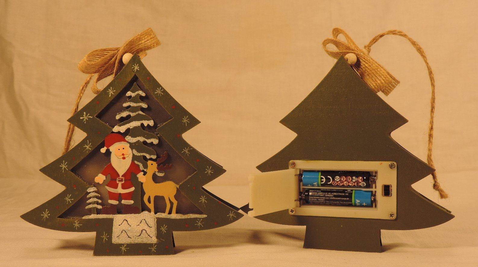 Tutte le decorazioni: 2er Set Tannenbaum mit LED Licht, Neuware – Nuovo (secondo la descrizione) da Duggingen venduto da doogbua 3