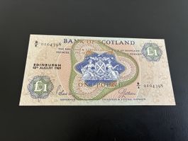 SCOTLAND 1 Pounds 1969, P-109b Bank frisch