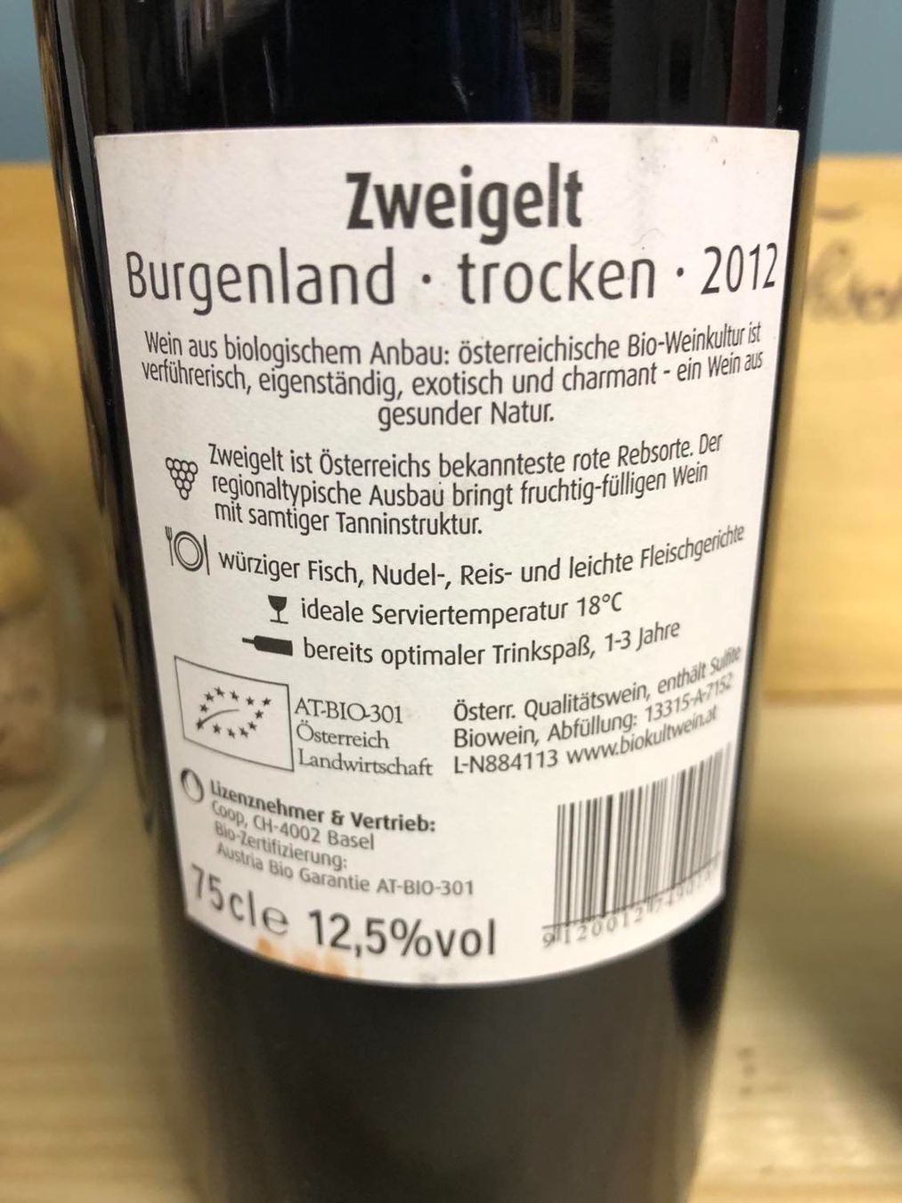 Vino: 2x 2012 BLAUER ZWEIGELT BIOKULT – Nuovo e nell'imballaggio originale da Münchenstein venduto da weinundspirituosen 4