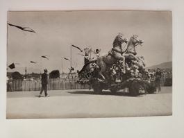 Festwagen Blumenpferd mit Personen 1926