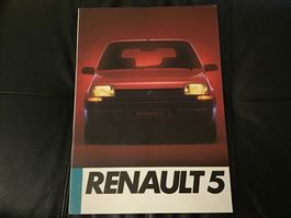 Renault 5 Verkaufsprospekt 32 Seiten Topzustand