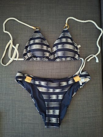Maillot de bain 2 pièces taille M imprimé marin Heidi Klein