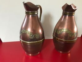 pichets en cuivre- tir militaire Genève