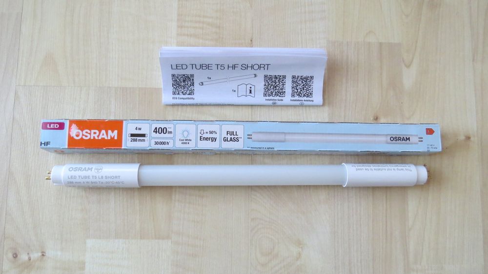 OSRAM LED Tube T5 HF L8 short 288 4W 4000K (Neu und originalverpackt ...