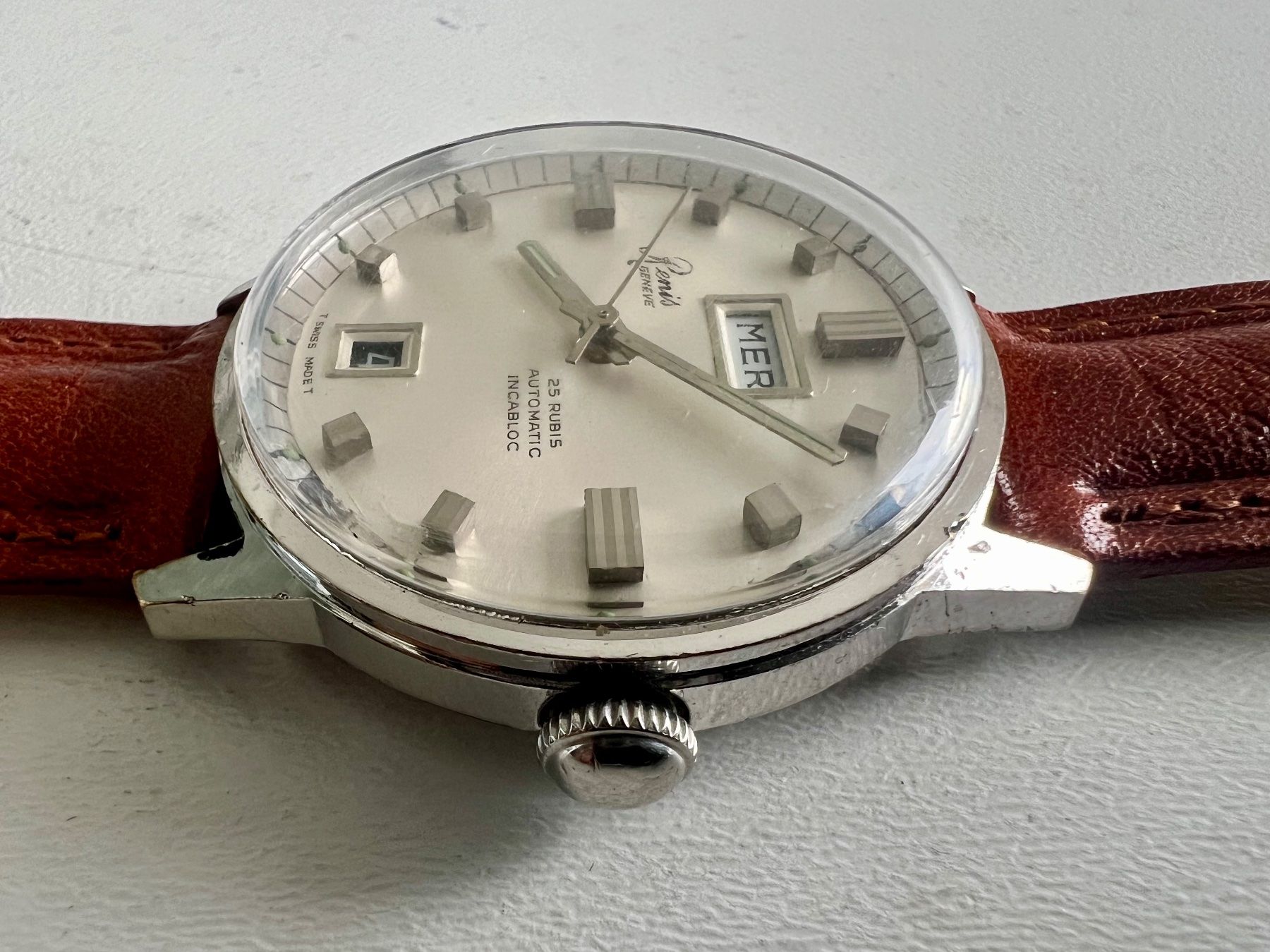Uhren: RENIS vintage automatic big day / date wristwatch – Gebraucht aus Le Mont-sur-Lausanne von LycaGallery 4