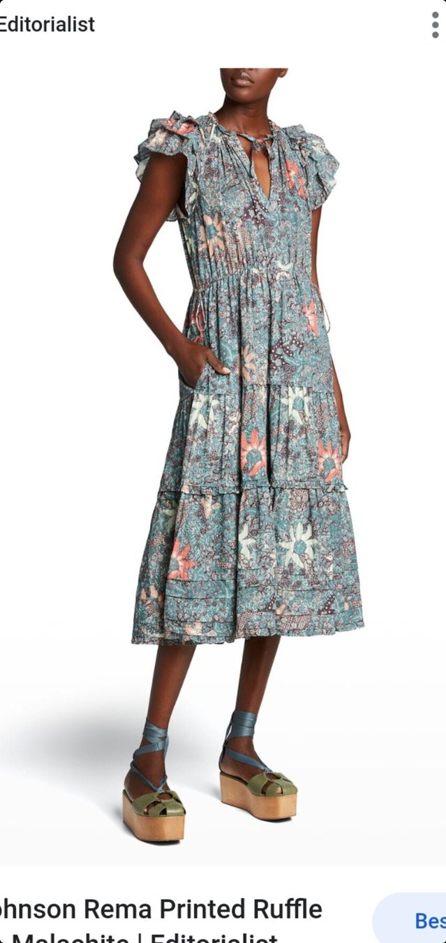 Ulla Johnson Vestiti: Ulla Johnson floral dress US 8 – Usato da Zürich venduto da Enila1977