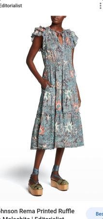 Ulla Johnson floral dress US 8