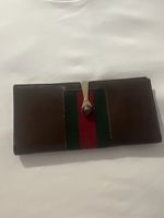 Gucci Portemonnaie braun mit Streifen 