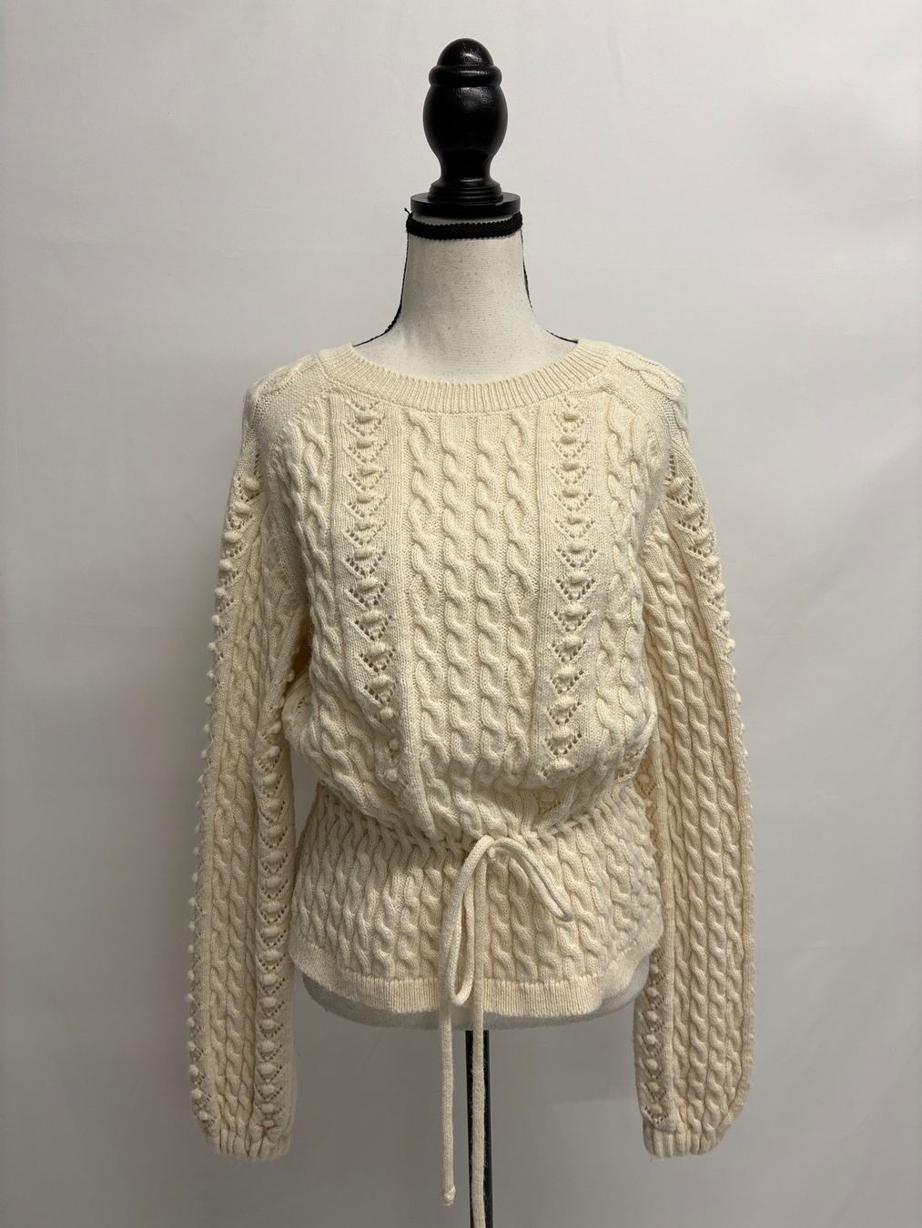 Zara Maglioni & Felpe: Zara Pullover mit Wolle creme S Zopfmuster – Usato da Regensdorf venduto da secondchancefashion