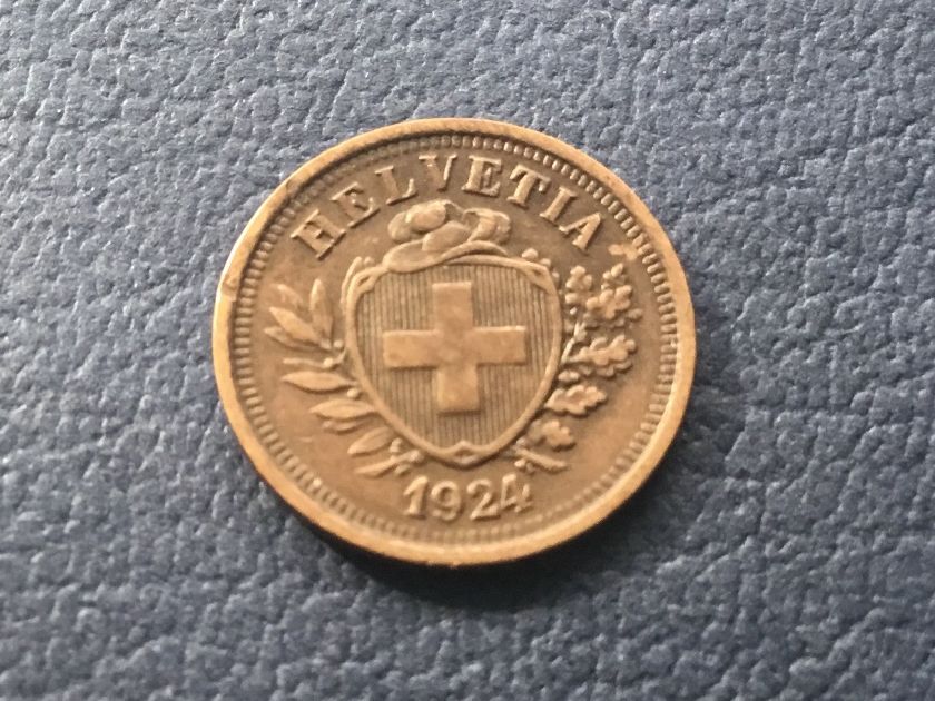 Tutti le monete: 1 Rappen 1924 VZ – Usato da St. Margrethen SG venduto da alfapeugeot10