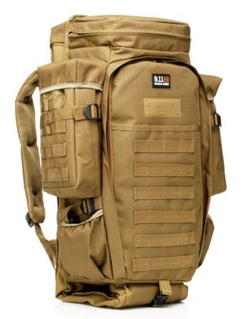 9.11 Tactical 50l 900D Full Gear Molle Camping Rucksack DES