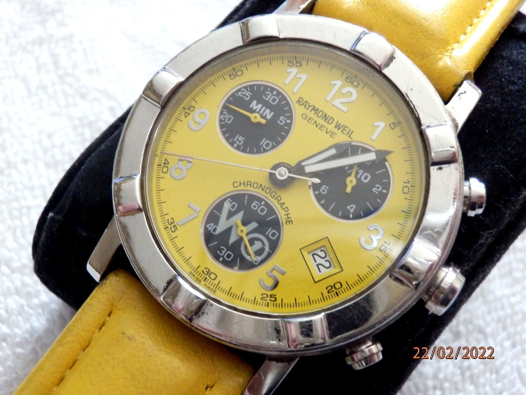 Raymond Weil Uhren: Raymond Weil, Geneve, Chronograph, 37mm – Gebraucht aus Ueberstorf von dinbau 1