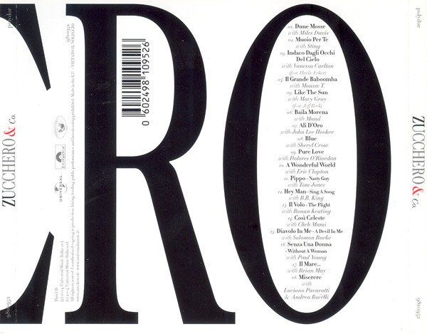 CD: Zucchero – Zu & Co. – Usato da St.Gallen venduto da jalamusic 1