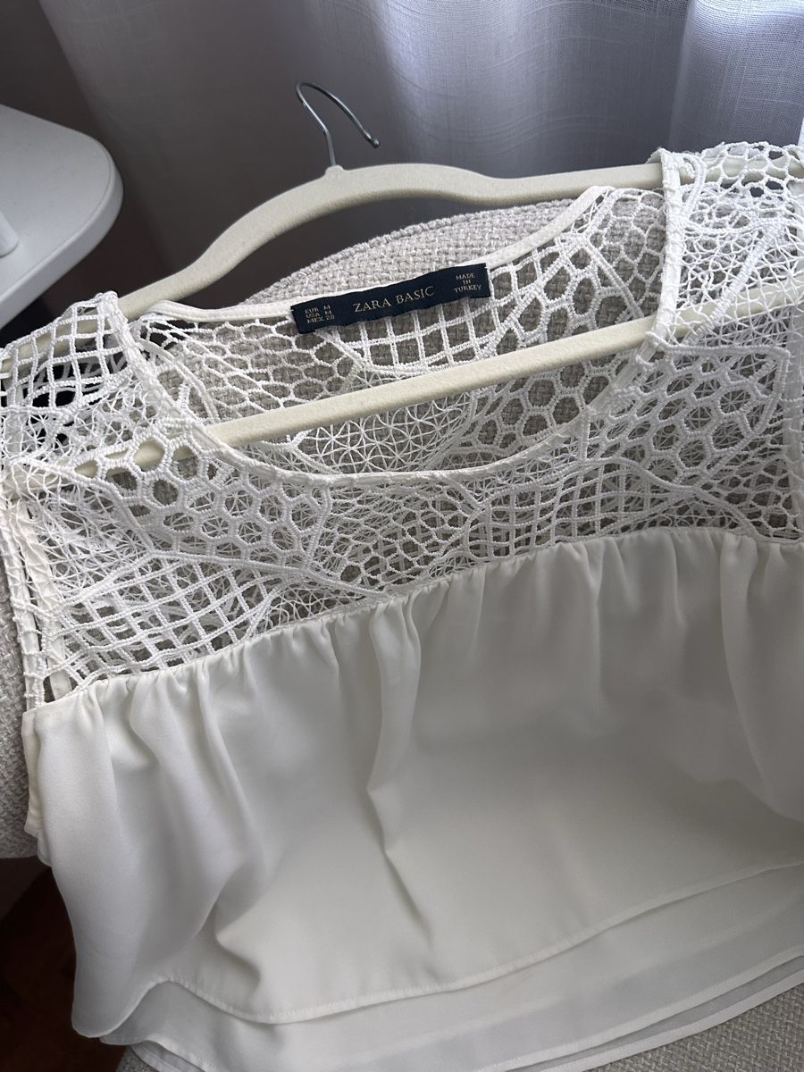 Blusen: Weisse Bluse mit Lochmuster – Gebraucht aus Zürich von Chez_Dali 1