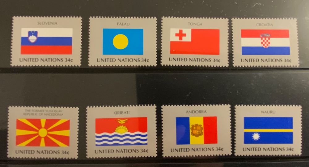 UNO-Briefmarken „Flaggen Der Mitgliedstaaten“ – New York 2014, Postfrisch – Komplette Ausgabe 1400-1403 Für Sammler