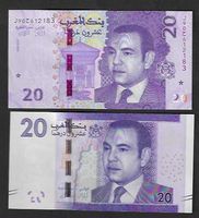 Morocco    20  Dirhams  2  Stück  Different  Bankfrisch