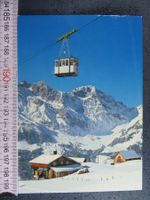 ENGELBERG-BRUNNI LUFTSEILBAHN SCHNEE 1981 ONW AK