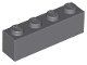Lego Dark Bluish Gray Brick 1 x 4 18 Stück