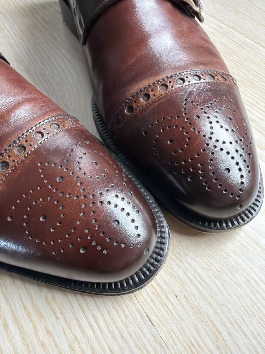 Scarpe da uomo: Magnanni double monk brogue shoes 8 41 – Usato da Mont-sur-Lausanne venduto da sashwindow 1