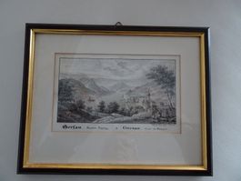 Gersau   :   alte Lithographie  von Gebrüder Eglin in Luzern