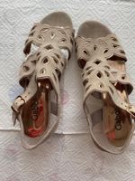 Gabor Damensandalen, aus Leder Gr 5.5 neu, beige