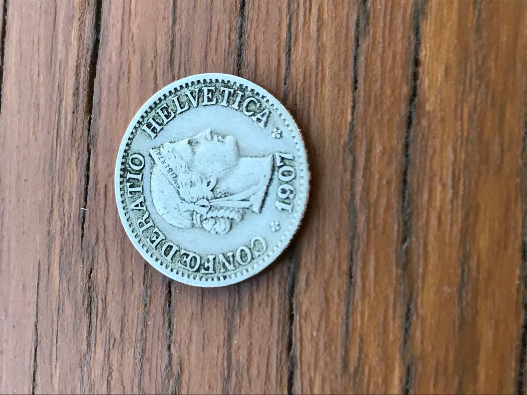 Tutti le monete: 10Rp. 1907 – Usato da Riehen venduto da hansi999