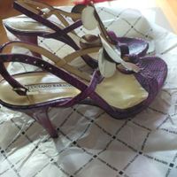 Sandalen von Luciano Barachini, Gr. 39, Leder, NEU
