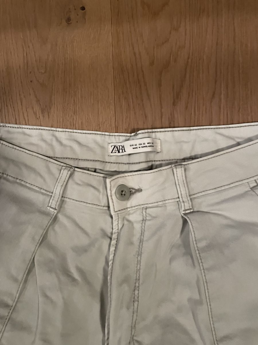Zara Pantaloni: Zara Cargohose grün Gr. 42 – Usato da Arbon venduto da andizue 4