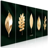 XXL Wandbild Gold Schwarz NEU modern