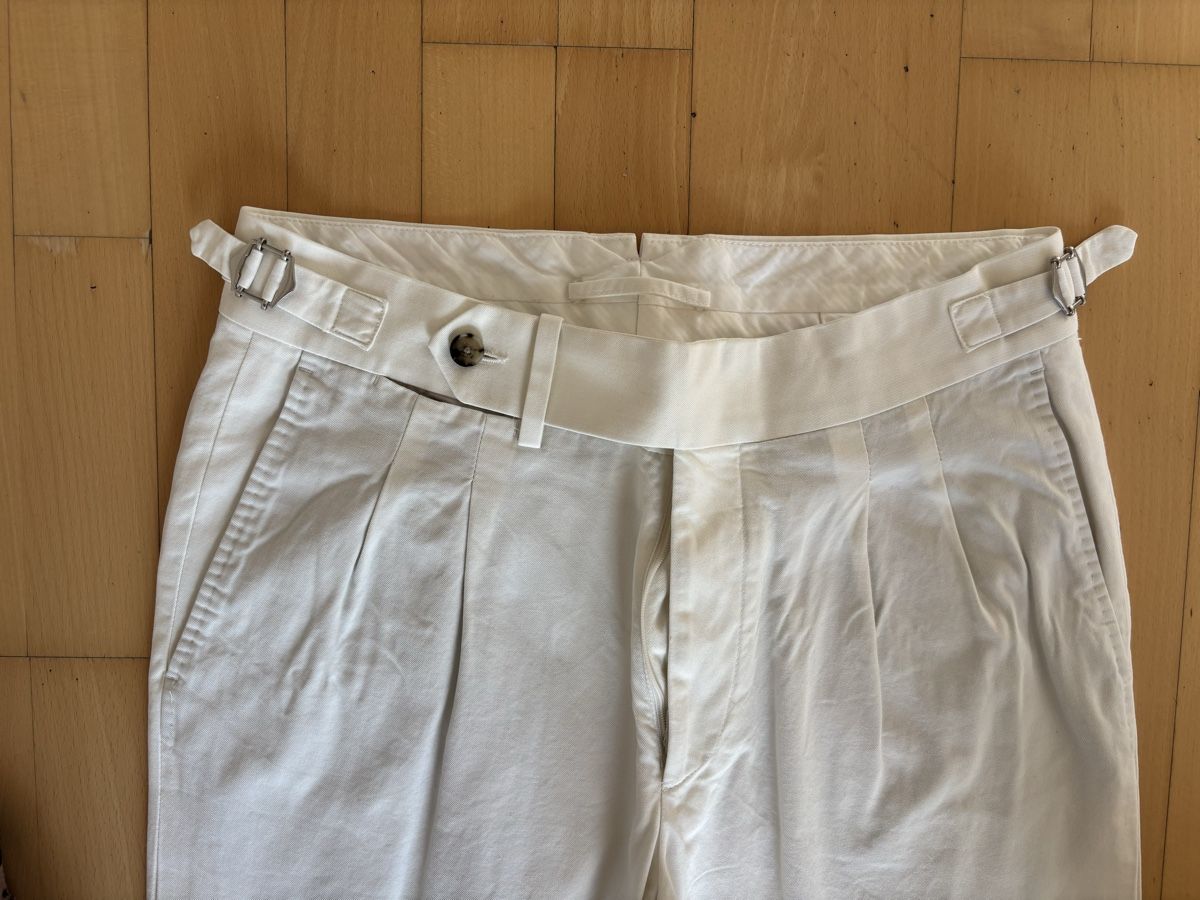Suitsupply Pantaloni: SuitSupply Braddon Turn Up Trousers, Size 30, Cotton – Usato da Zürich venduto da Grothschild 1