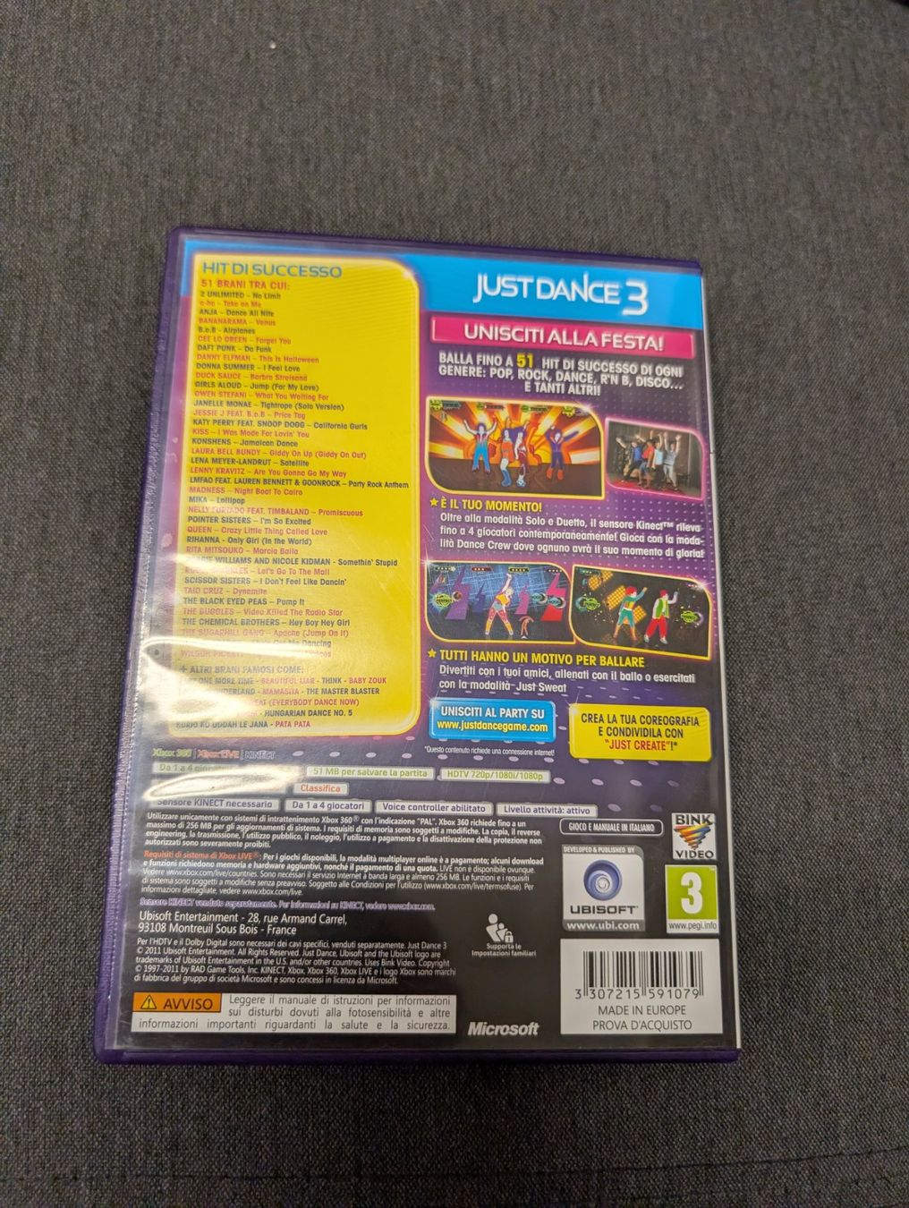 Giochi: Just dance 3 Microsoft Xbox 360 – Usato da Giubiasco venduto da Ticinerd 1