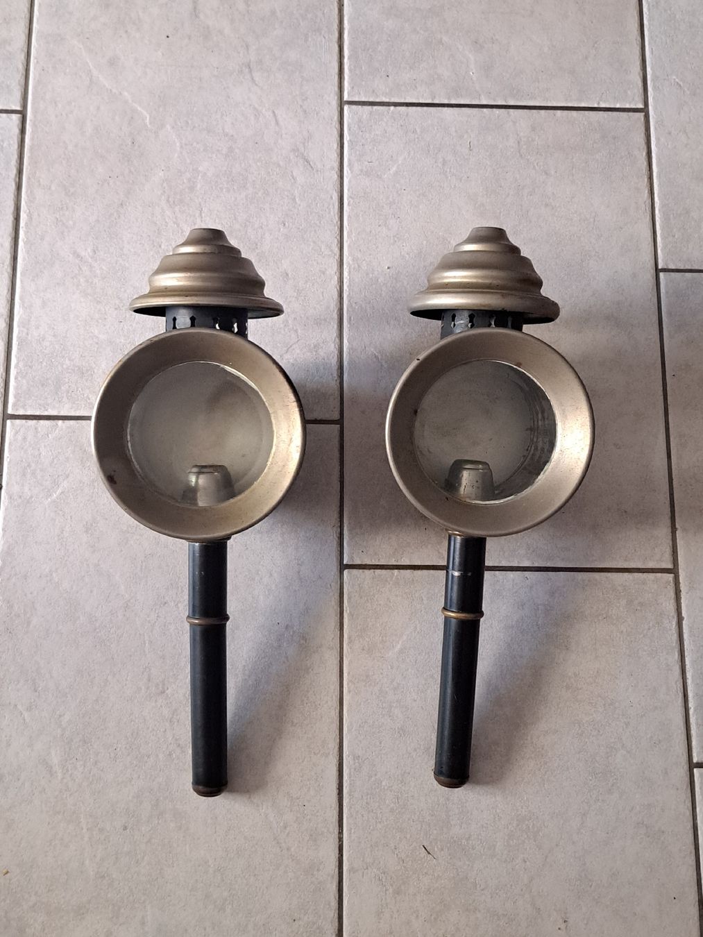 Lampade: Paar kutschen Lampen antik – Usato da Wettingen venduto da ML03