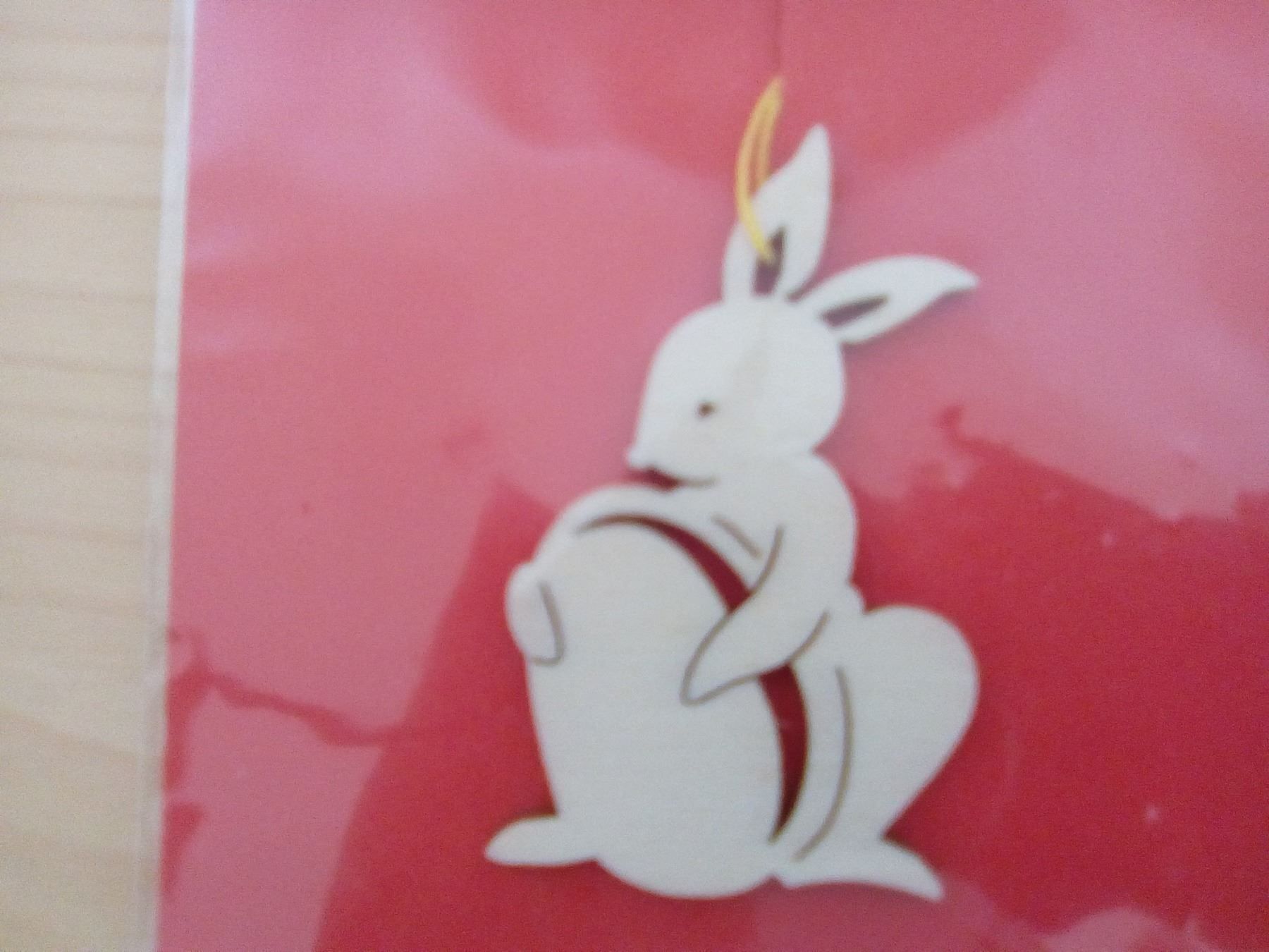Tutte le decorazioni: Anhänger Hase, Osterhase mit Ei, neu – Nuovo e nell'imballaggio originale da Turbenthal venduto da Nautop