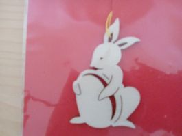 Anhänger Hase, Osterhase mit Ei, neu