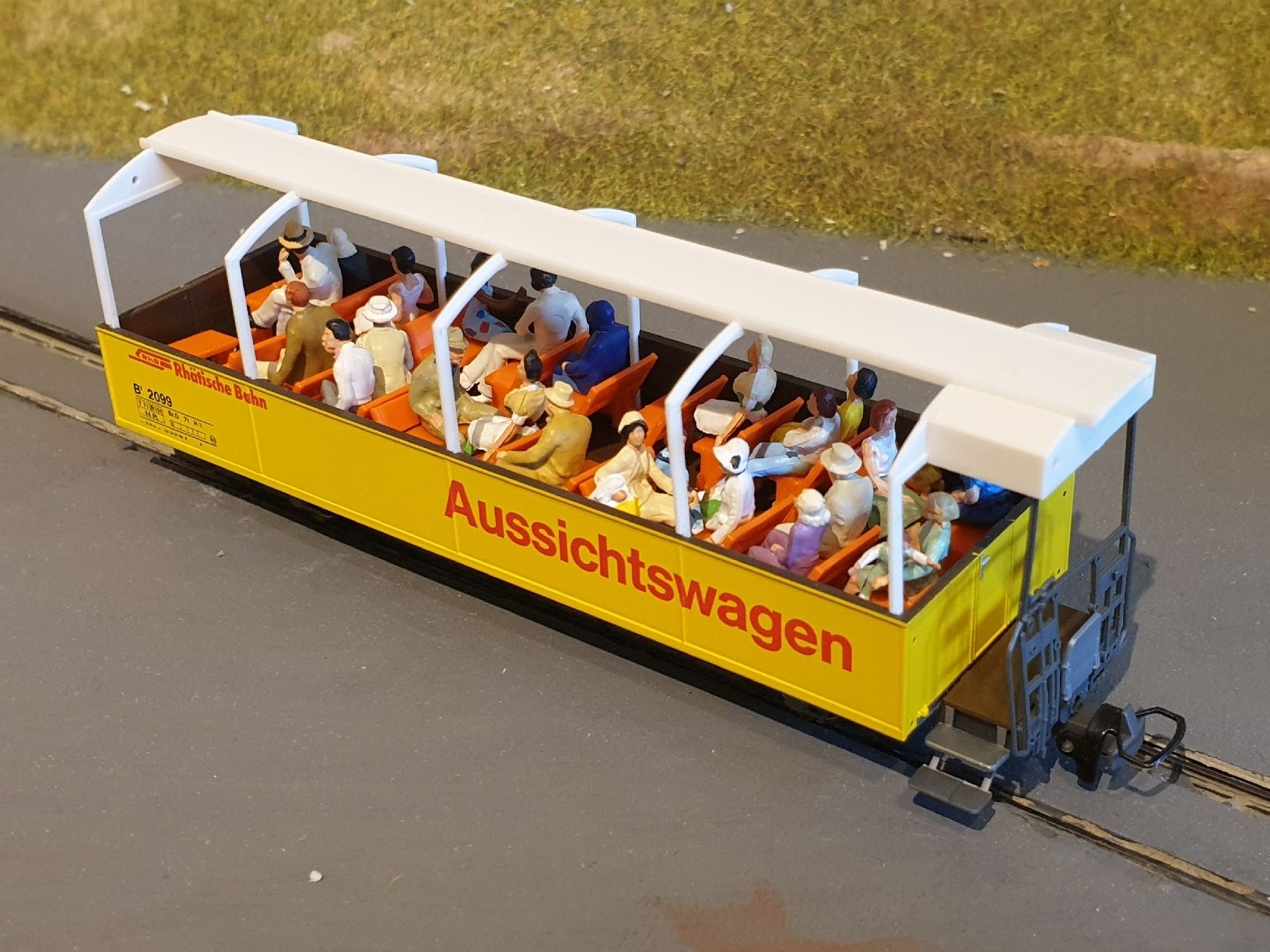 Bemo Modellini di ferrovie: offener Aussichtswagen B2 2099 Bemo – Usato da Wil SG venduto da bue_ff6k