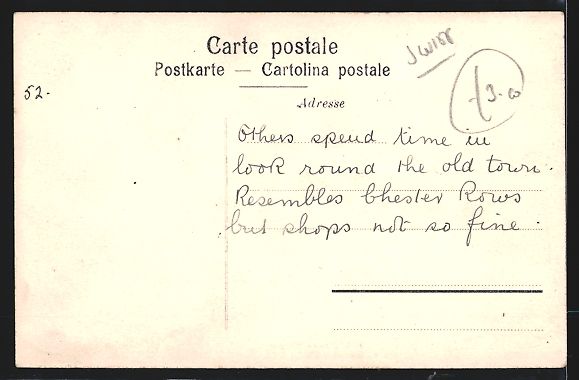 Cartoline postali: AK Thun, Strassenpartie mit Geschäften – Usato da Berlin venduto da bartko-reher 1