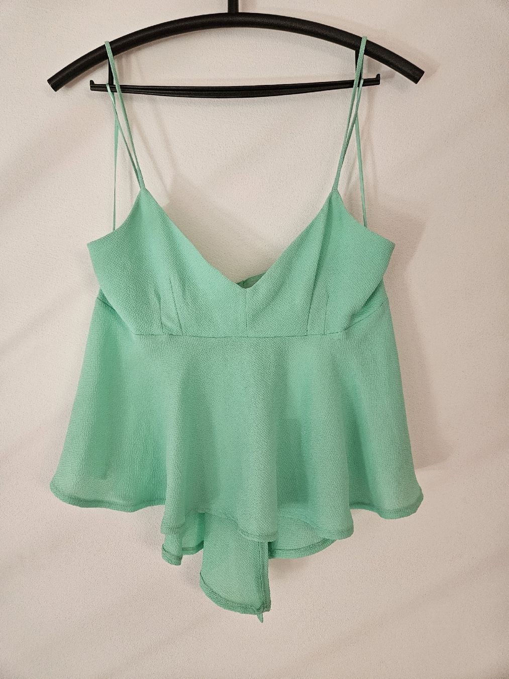 Zara Top: Zara NEU Sommertop, Gr.M/L mintgrün – Nuovo (secondo la descrizione) da Schaffhausen venduto da Greendays