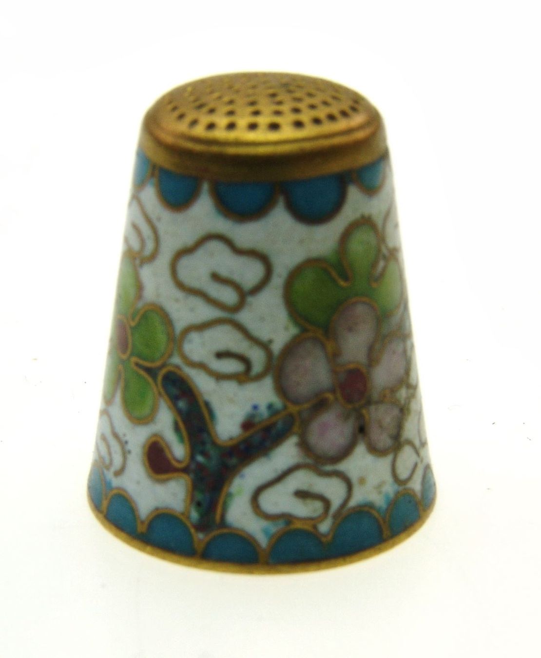 Ditali: Fingerhut mit Blumenmotiv (1) – Usato da Langenthal venduto da Sherkaan 1