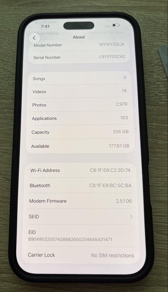 Apple Handys / Smartphones: Iphone 16 Pro Max 256GB – Gebraucht aus Urdorf von dem_h8jq 3