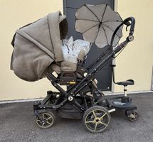 Hartan Kinderwagen Topline S mit Mitfahrbrett grau