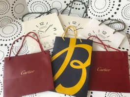 CARTIER - BREITLING - PANERAI - 6x PAPER BAGS  - TASCHEN SAC