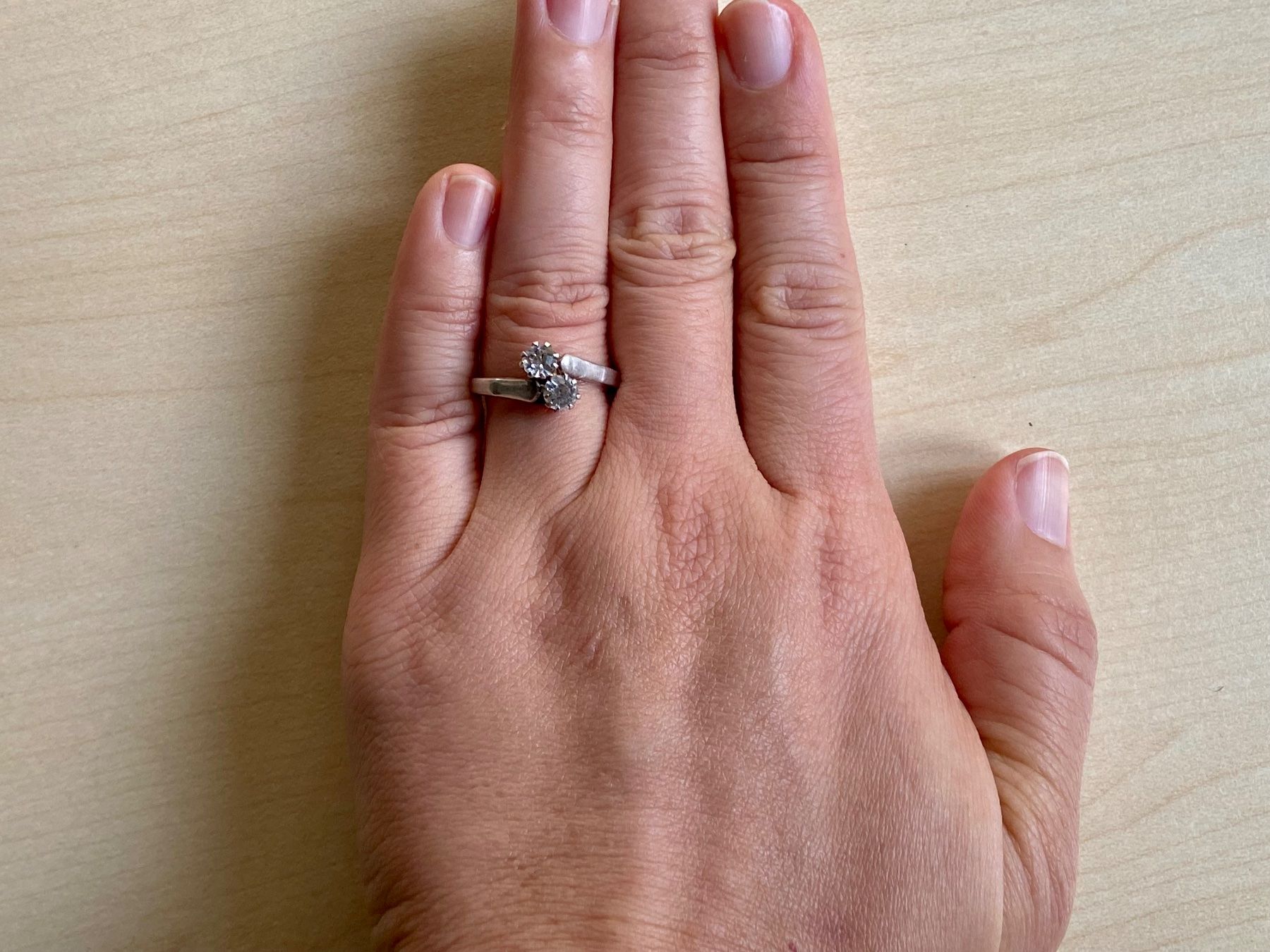 Anelli: Toi et moi Silber Ring mit Stempel 800 EPA – Usato da Niederhasli venduto da YHHC 6
