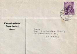 1938 Pro Juventute J86 auf Brief