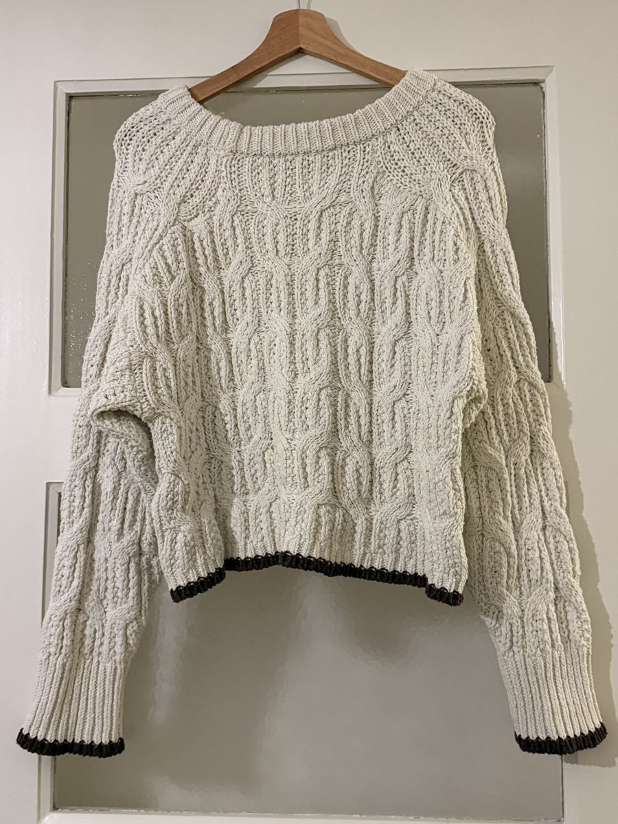 Zara Maglioni & Felpe: Zara Strickpullover mit Zopfmuster, Grösse S – Usato da Basel venduto da zukk_ 1