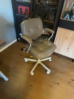IKEA ALEFJÄLL Bürostuhl – Grann Leder beige