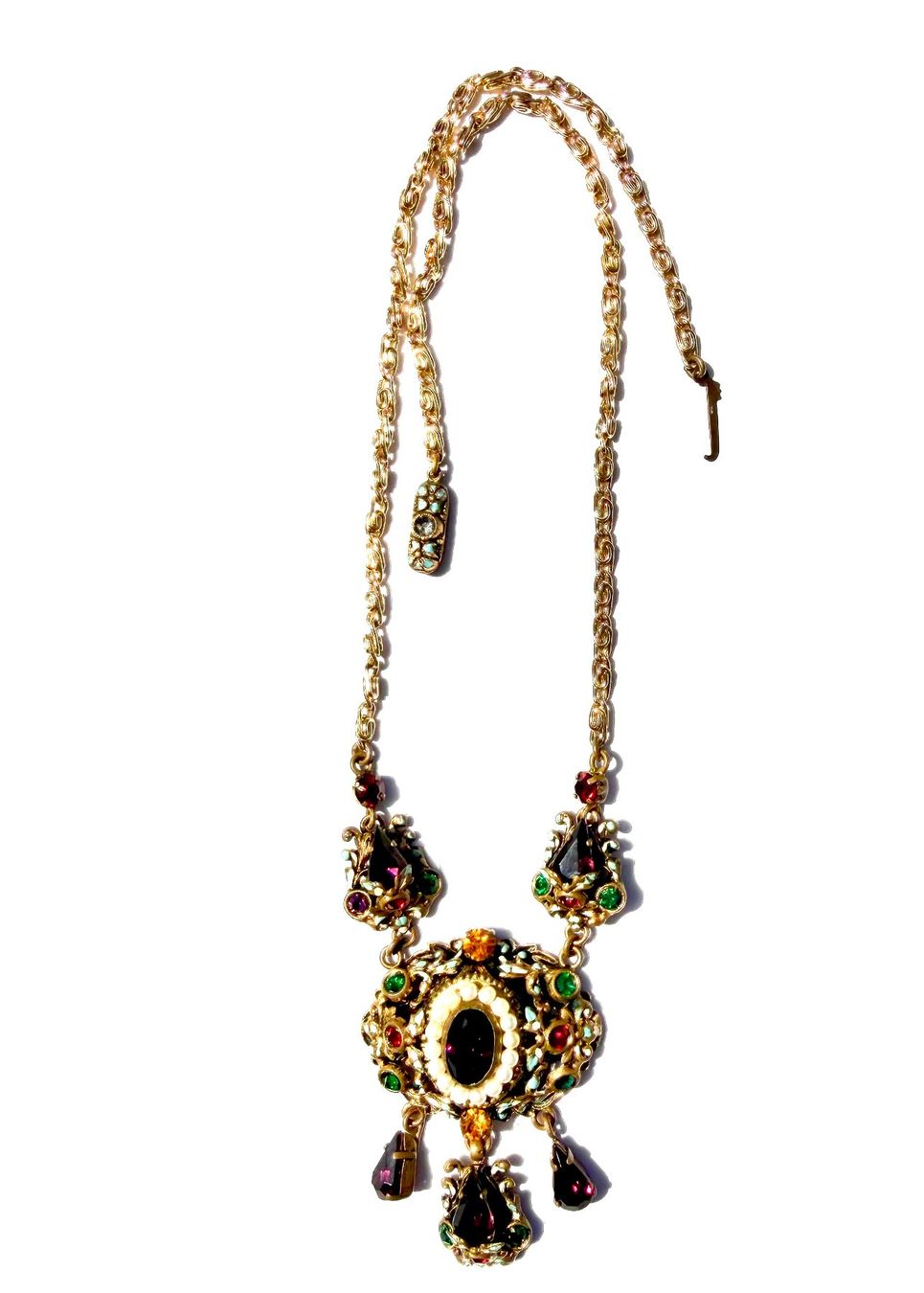 Catenine: Vintage Halskette mit opulentem Anhänger – Usato da Adliswil venduto da MeDuMe 1