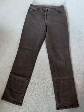 BRAX Carola Jeans, Gr. 40, schwarz/dunkelgrau