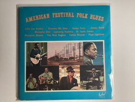 American Festival Folk Blues Doppel-LP (OFK, Cover defekt)