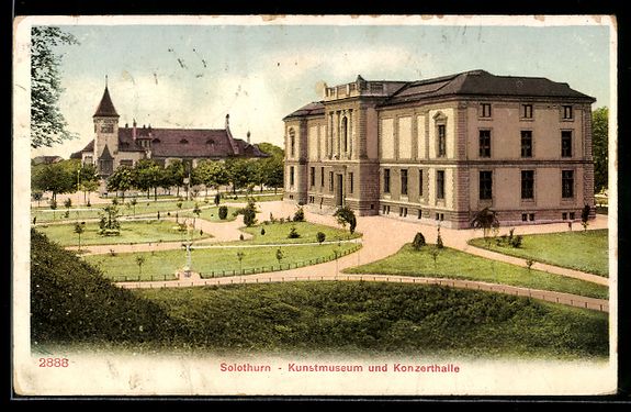 Ansichtskarten: Solothurn, Kunstmuseum und Konzerthalle – Gebraucht aus Berlin von bartko-reher